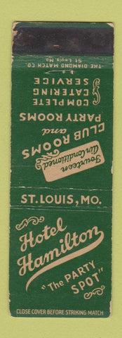 Matchbook Cover - Hotel Hamilton St Louis MO WORN
