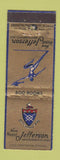Matchbook Cover - Hotel Jefferson St Louis MO