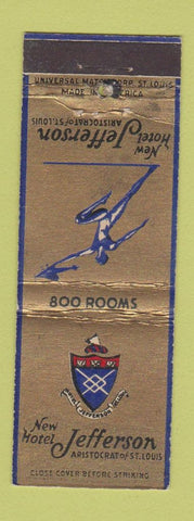 Matchbook Cover - Hotel Jefferson St Louis MO