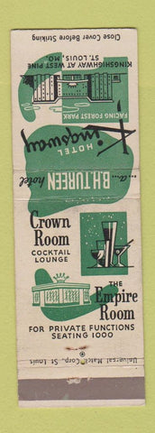 Matchbook Cover - Hotel Kingsway St Louis MO