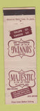 Matchbook Cover - Hotel Sonntag Evansville IN Majestic St Louis MO