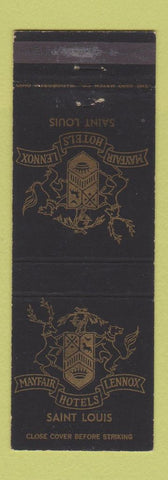 Matchbook Cover - Mayfair Lennox Hotels St Louis MO