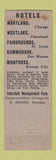 Matchbook Cover - Park Manor Hotel St Louis MO WEAR