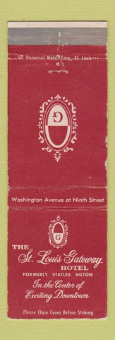 Matchbook Cover - St Louis Gateway Hotel MO WEAR