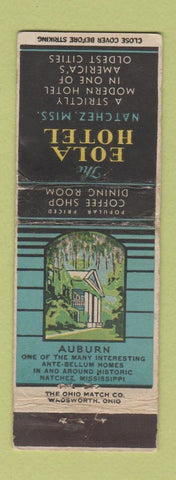 Matchbook Cover - Eola Hotel Natchez MS WEAR