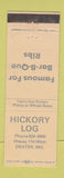 Matchbook Cover - Hickory Log BBQ Dexter MO