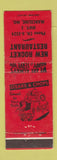 Matchbook Cover - New Rocket Restaurant Marceline MO WEAR