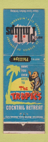 Matchbook Cover - Hotel Phillips Kansas City MO