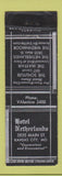 Matchbook Cover - Hotel Netherlands Kansas City MO WEAR