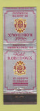 Matchbook Cover - Hotel Robidoux St Joseph MO