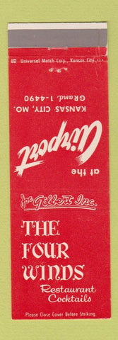 Matchbook Cover - Four Winds Restaurant Airport Kansas City MO WEAR