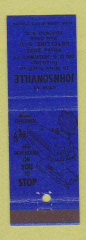 Matchbook Cover - Johnsonville Toronto Estelline SD low phone #