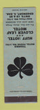 Matchbook Cover - Huff Hotel Clover Leaf Motel Edgemont SD