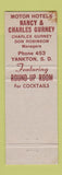 Matchbook Cover - Robbie's Package Liquor Yankton SD WEAR