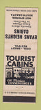 Matchbook Cover - Evans Heights Cabins Hot Springs SD
