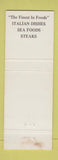 Matchbook Cover - Villa Verde Restaurant Springfield MO