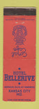 Matchbook Cover - Hotel Bellerive Kansas City MO