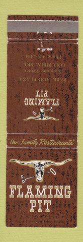 Matchbook Cover - Flaming Pit Restaurant Columbia MO