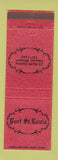 Matchbook Cover - Port St Louis Clayton MO