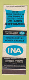 Matchbook Cover - Thompson Bailey Insurance St Augustine FL