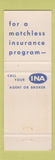Matchbook Cover - Thompson Bailey Insurance St Augustine FL