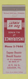 Matchbook Cover - Eugene Hoaster Insurance Lebanon PA