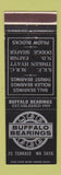 Matchbook Cover - Buffalo Bearings NY SKF Timken Fafnir