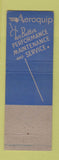 Matchbook Cover - Aeroquip Auto Parts Power Drives Buffalo NY WEAR