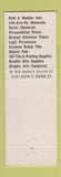 Matchbook Cover - Renda Litho Supply St Louis MO Kohl Madden Printing Ink