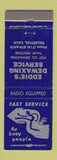 Matchbook Cover - Eddie's Dewaxing Service tank heating Fullerton CA WEAR