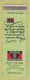 Matchbook Cover - Grovert's City Drug Fort Collins Colorado LIME