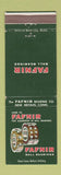 Matchbook Cover - Fafnir Ball Bearings New Britain CT