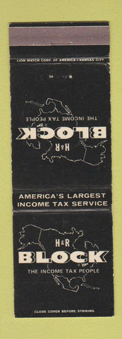 Matchbook Cover - HR Block Income Tax Service