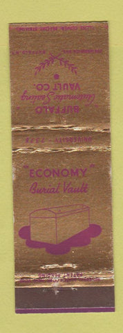 Matchbook Cover - Buffalo Burial Vault Buffalo NY
