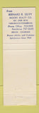 Matchbook Cover - Bernard Selvy Moore Real Estate Denver Colorado