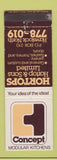 Matchbook Cover - Concept Modular Kitchen Havelock North New Zealand