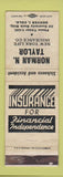 Matchbook Cover - Norman Taylor Insurance Denver Colorado WEAR