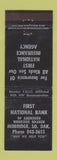 Matchbook Cover - First National Bank Mobridge SD WEAR