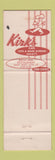 Matchbook Cover - Kirk's Restaurants Sioux Falls SD WEAR