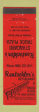 Matchbook Cover - Rentschler's Truck Plaza Sioux Falls SD