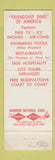 Matchbook Cover - Custer Motel Custer SD Friendship Inns
