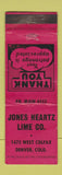Matchbook Cover - Jones Heartz Lime Denver Colorado Colfax WEAR RED