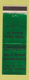 Matchbook Cover Geo Garland Insurance Holyoke CA Phillips County Abstract title