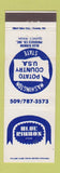 Matchbook Cover - Blue Ribbon Brand Potatoes Quincy WA