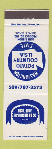Matchbook Cover - Blue Ribbon Brand Potatoes Quincy WA