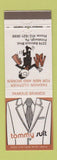 Matchbook Cover - Tommy Suit Men's Clothes Pittsburgh PA