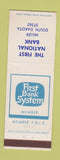 Matchbook Cover - First National Bank Miller SD