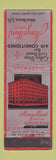 Matchbook Cover - Alonzo Ward Hotel Aberdeen SD