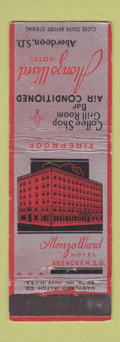 Matchbook Cover - Alonzo Ward Hotel Aberdeen SD