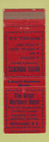 Matchbook Cover - Great Northern Hotel Devils Lake ND Hotel Roberts Mitchell SD